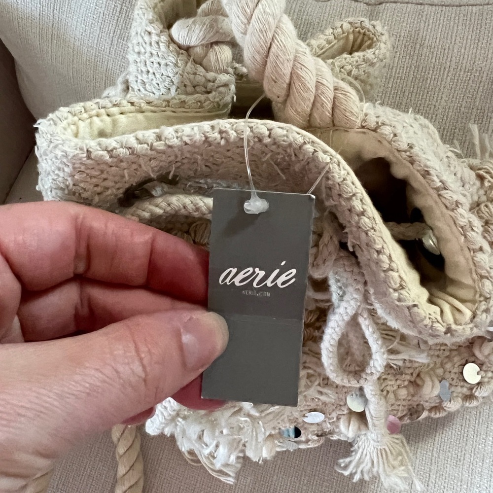 Aerie Cream Moroccan Crossbody Bag - Picture 4 of 6